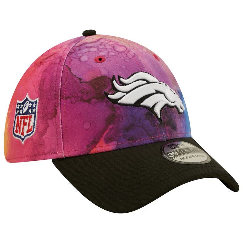 Denver Broncos Men's New Era 39Thirty Ink Dye Crucial Catch Fitted Hat