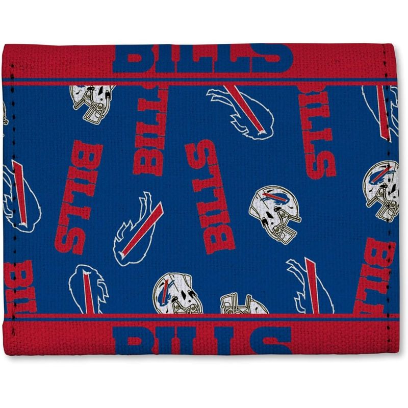 Buffalo Bills NFL Tri-Fold Canvas Wallet