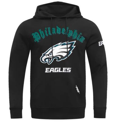 Philadelphia Eagles Men’s Black Old English Fleece Pro Standard Pullover Hoodie