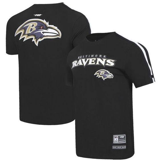 Baltimore Ravens Men’s Red Pro Standard Classic Mesh Striped T-Shirt