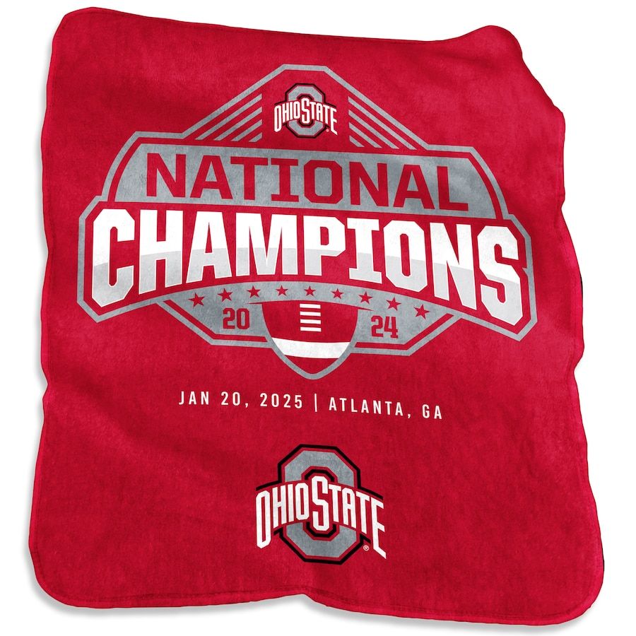 Ohio State Buckeyes 50" x 60" College Football Playoff 2024 National Champions Silk Touch Throw