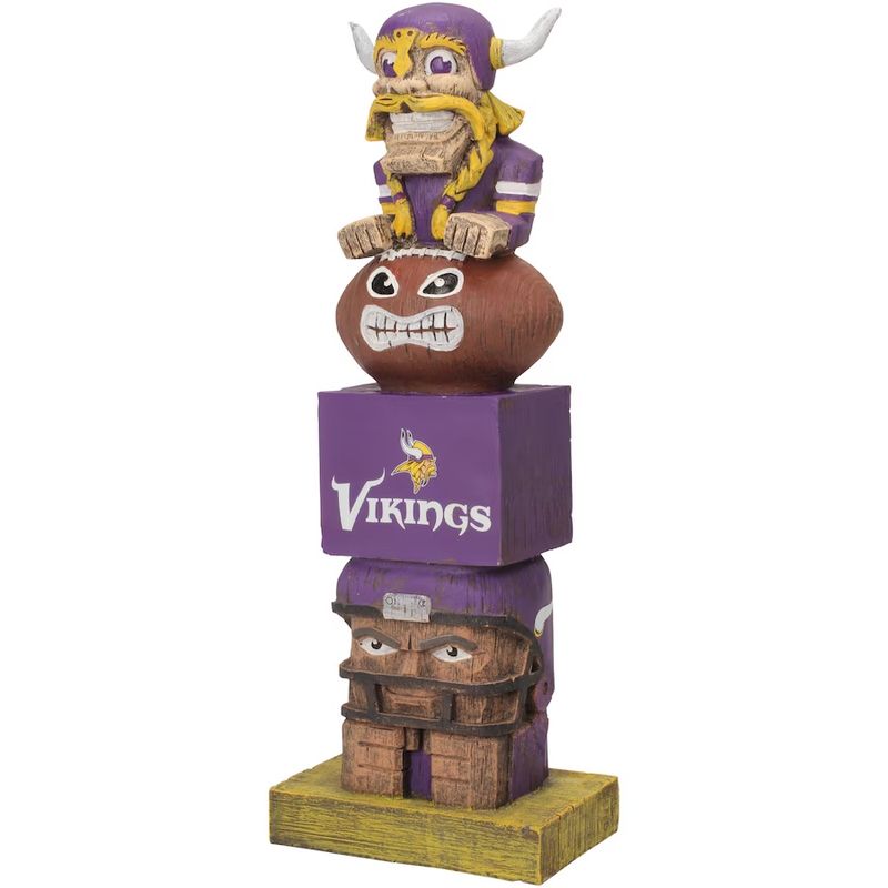 Minnesota Vikings Tiki Totem Team Statue