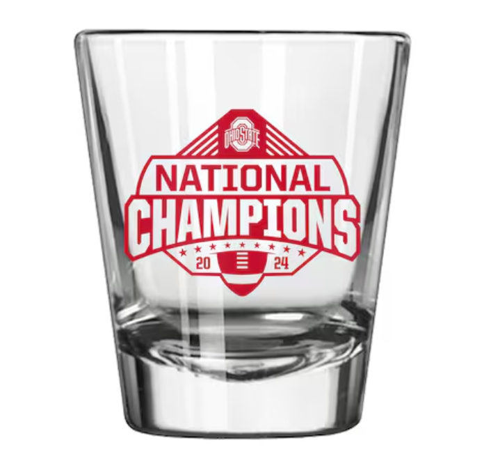 Ohio State Buckeyes College Football Playoff 2024 National Champions 2oz. Shot Glass Set