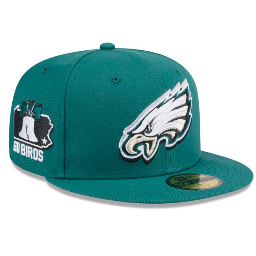 Philadelphia Eagles Men’s Midnight Green New Era 2024 NFL Draft 59FIFTY Fitted Hat