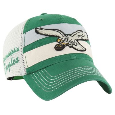Philadelphia Eagles Men's Green 47 Brand Clean Up Adjustable Hat