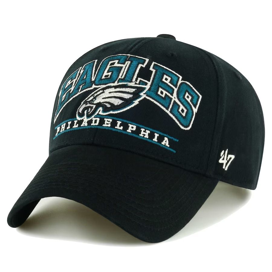 Philadelphia Eagles Men’s Black Fletcher 47 MVP Adjustable Hat