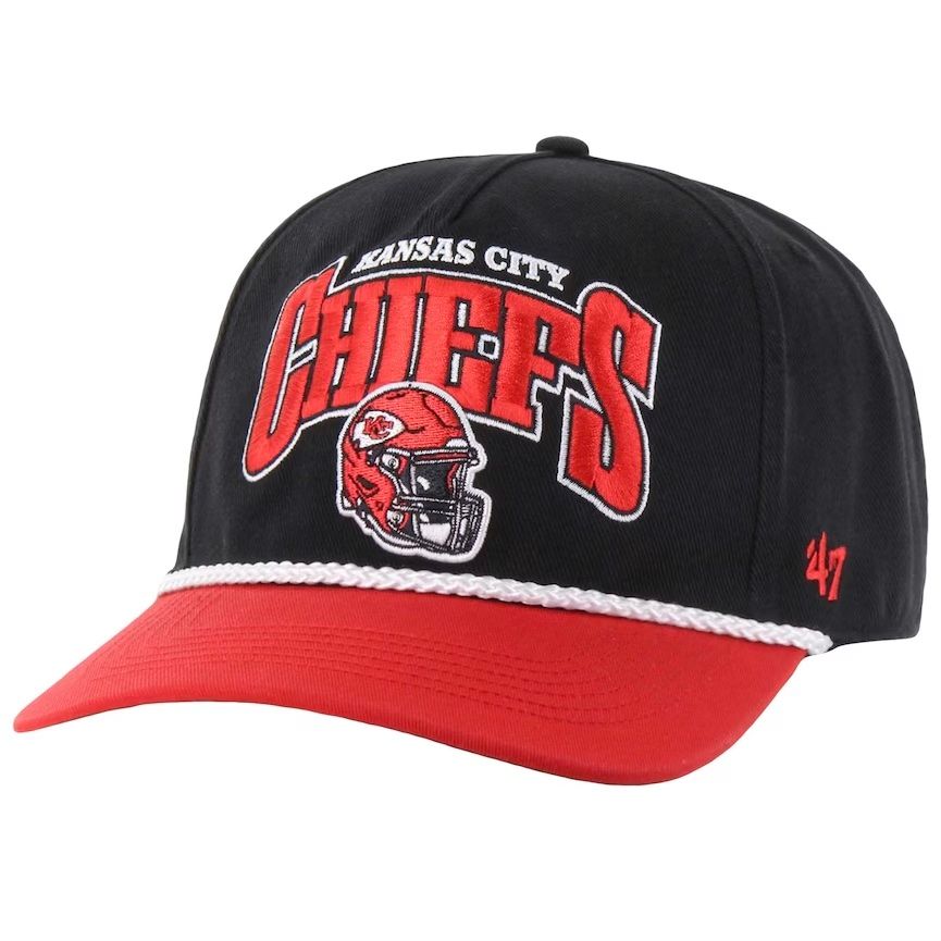 Kansas City Chiefs Men’s Black Palermo 47 Hitch Snapback Hat