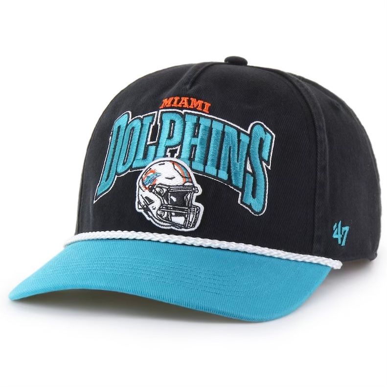 Miami Dolphins Men’s Black Palermo 47 Hitch Snapback Hat