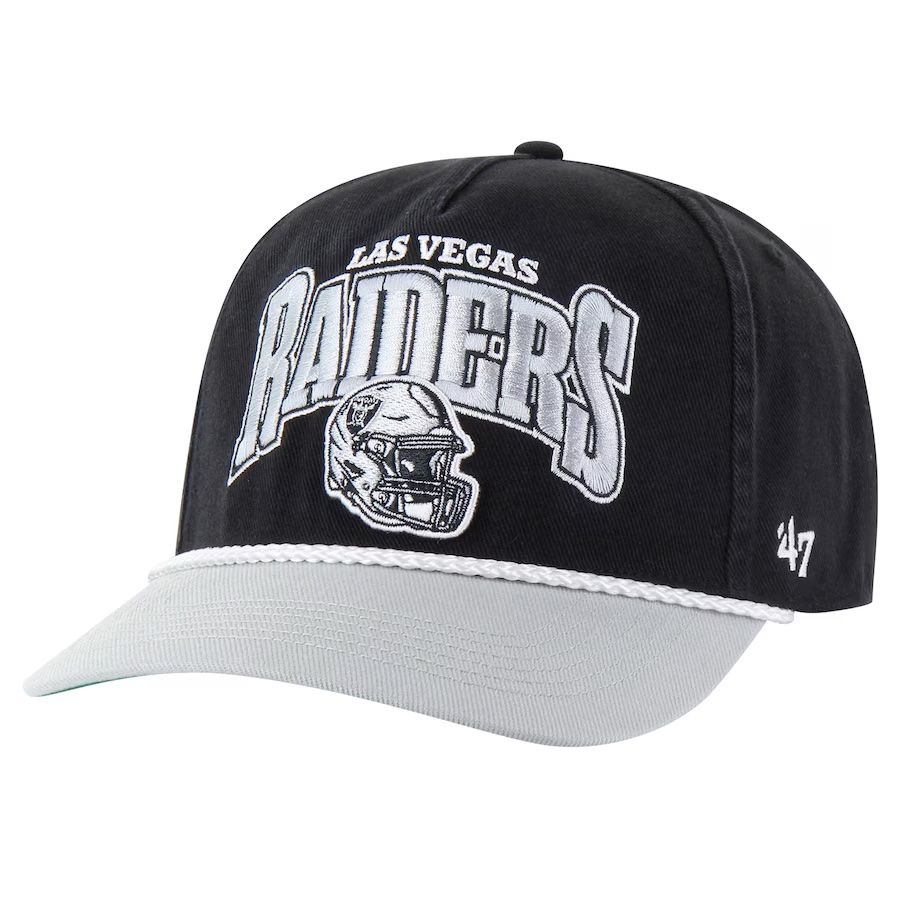 Las Vegas Raiders Men’s Black Palermo 47 Hitch Snapback Hat