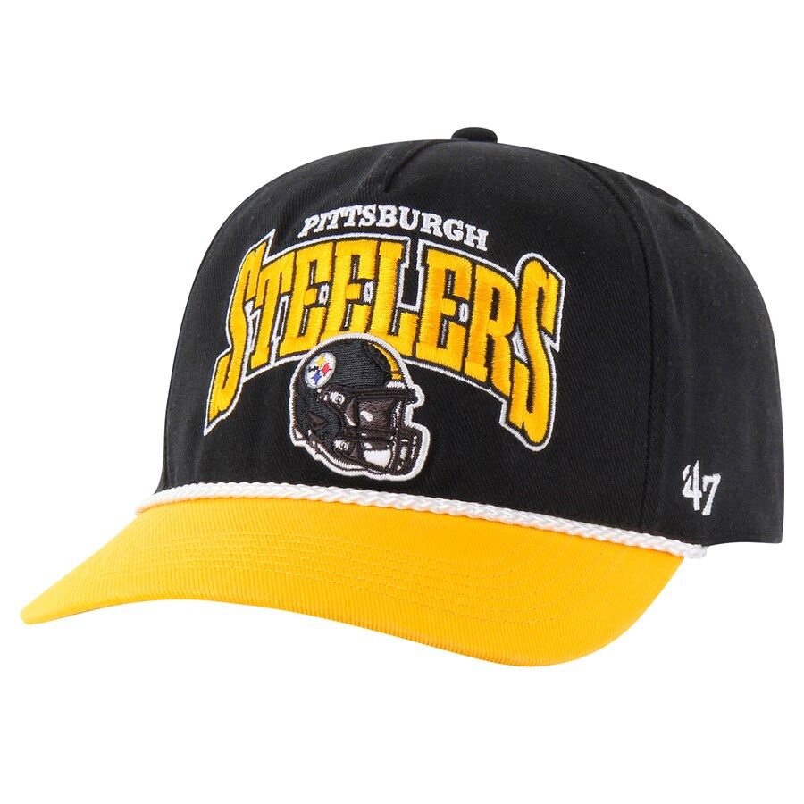 Pittsburgh Steelers Men’s Black Palermo 47 Hitch Snapback Hat