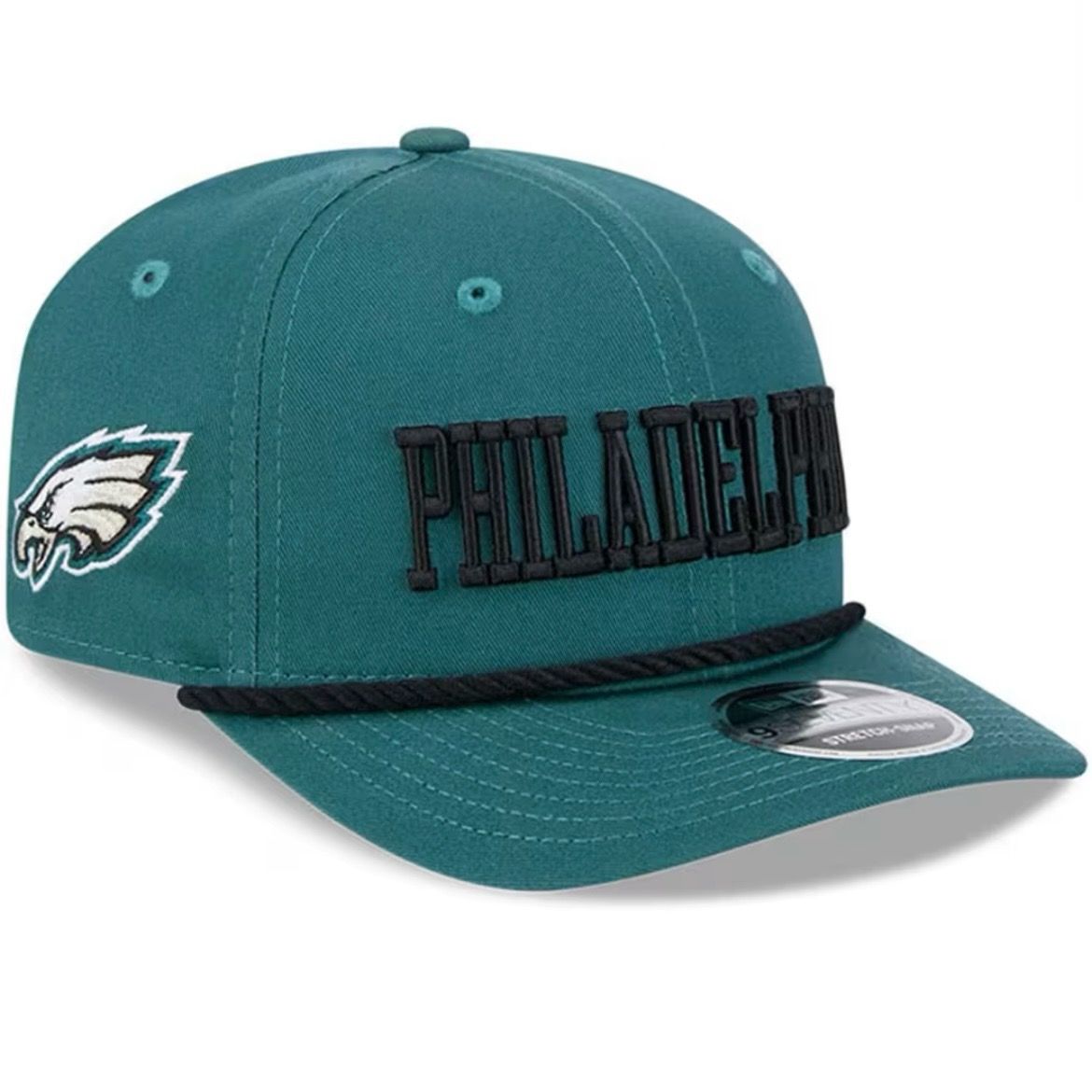 Philadelphia Eagles Men's New Era Green 2024 Sideline 9SEVENTY Stretch-Snap Hat