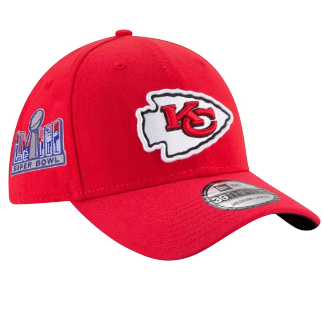 Kansas City Chiefs Men’s Red Super Bowl LVIII New Era 39THIRTY Hat