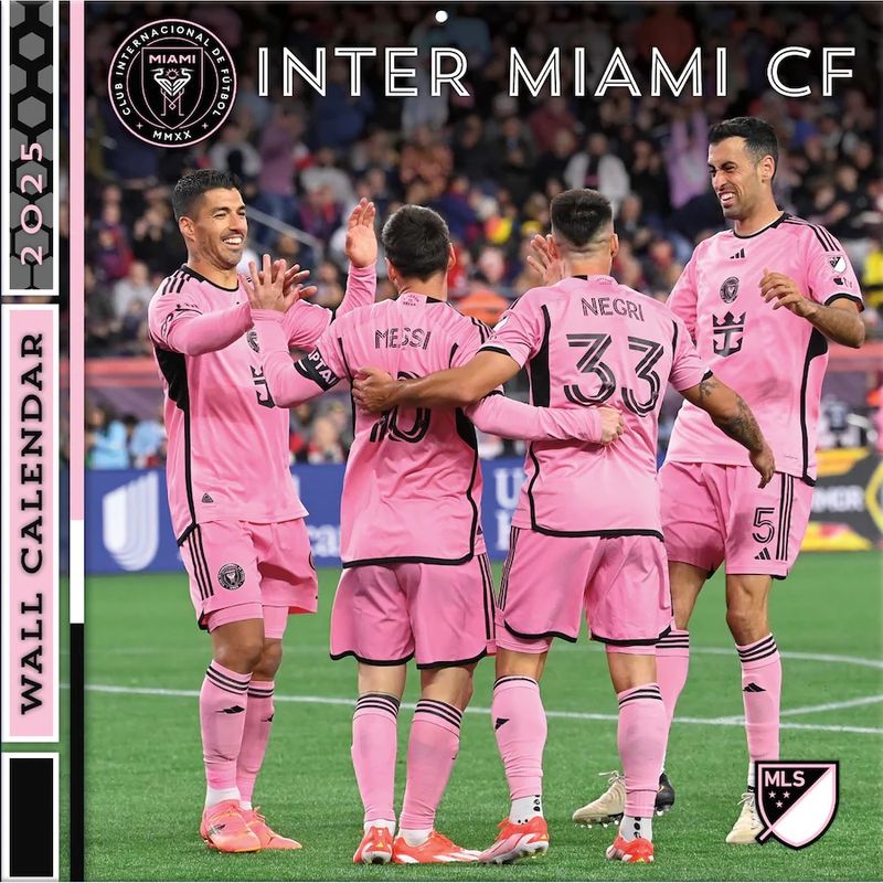 Inter Miami CF 12'' x 12'' 2025 Wall Calendar