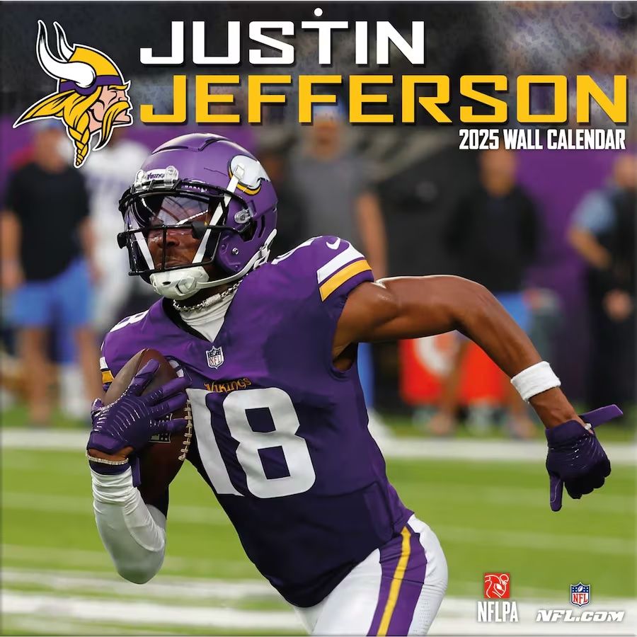 Minnesota Vikings 12'' x 12'' 2025 Wall Calendar