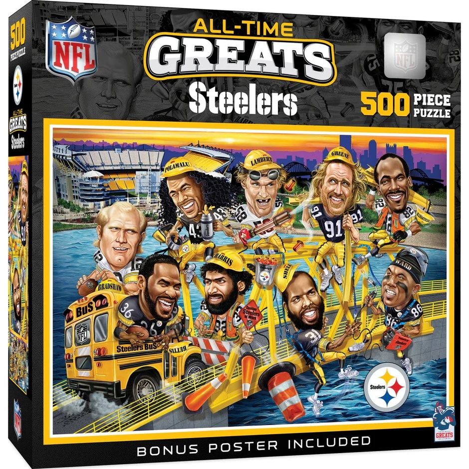 Pittsburgh Steelers 500 Piece All-Time Great Puzzle