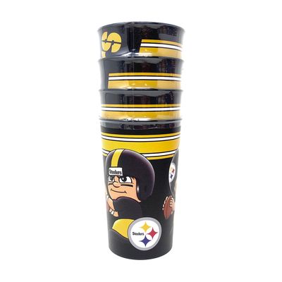 Pittsburgh Steelers 22oz Plastic Drinking Party Cup Set Pittsburgh Steelers 22oz Plastic Drinking Party Cup Set