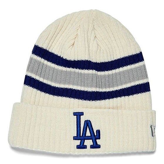 Los Angeles Dodgers Child New Era Striped Cuffed Knit Hat