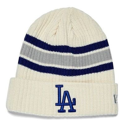 Los Angeles Dodgers Child New Era Striped Cuffed Knit Hat