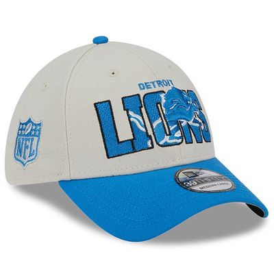 Detroit Lions Men’s Stone New Era Black NFL Draft 39Thirty Fitted Hat