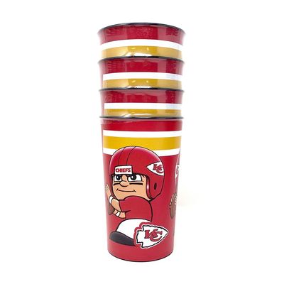 Kansas City Chiefs 22oz Plastic Drinking Party Cup Set