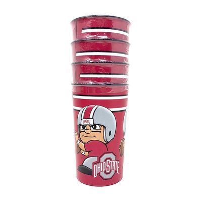 Ohio State Buckeyes 22oz Plastic Drinking Party Cup Set