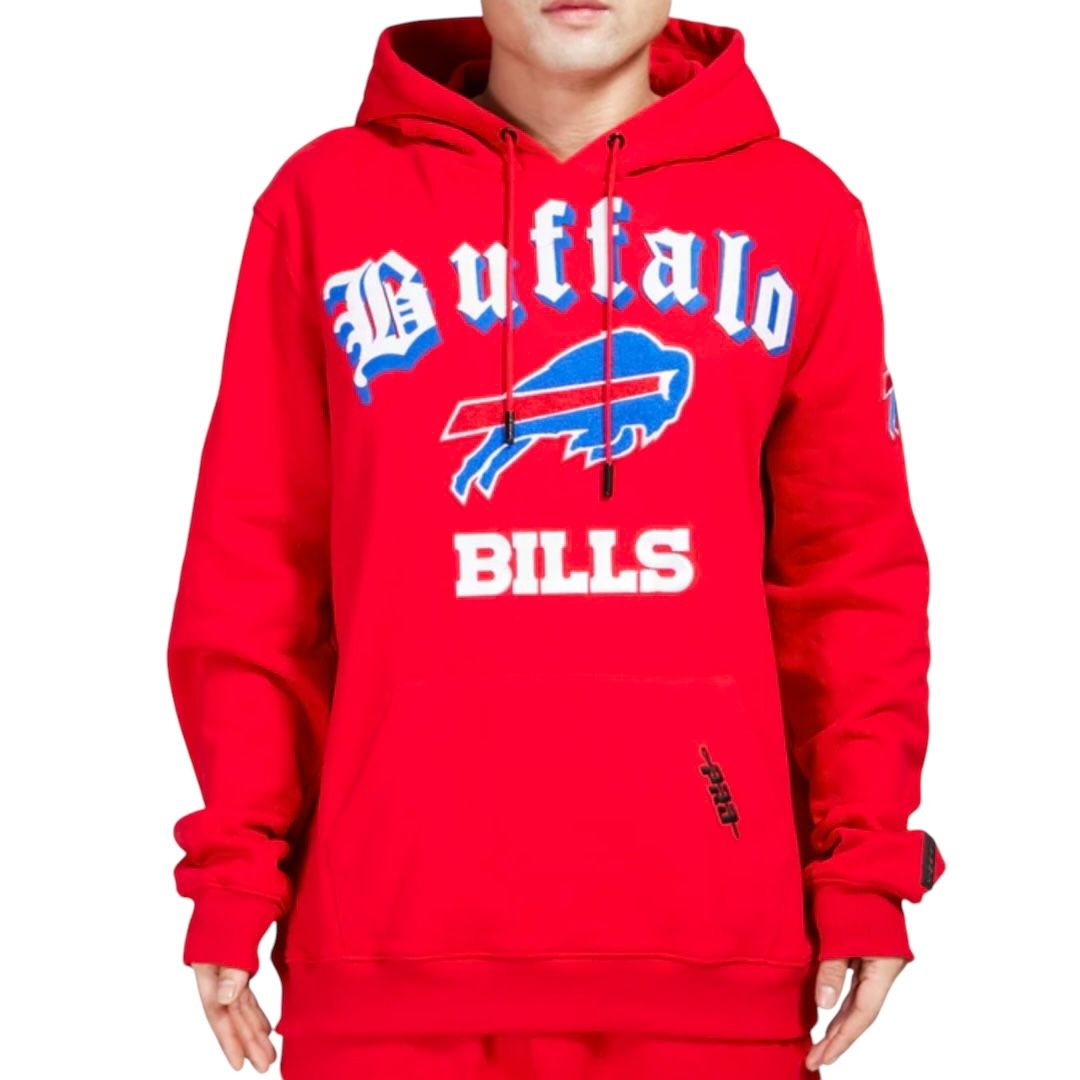 Buffalo Bills Men’s Red Pro Standard Old English Pullover Hoodie