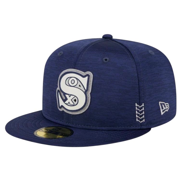Chicago White Sox Men's Navy 2024 Clubhouse Alternate New Era 59Fifty Fitted Hat