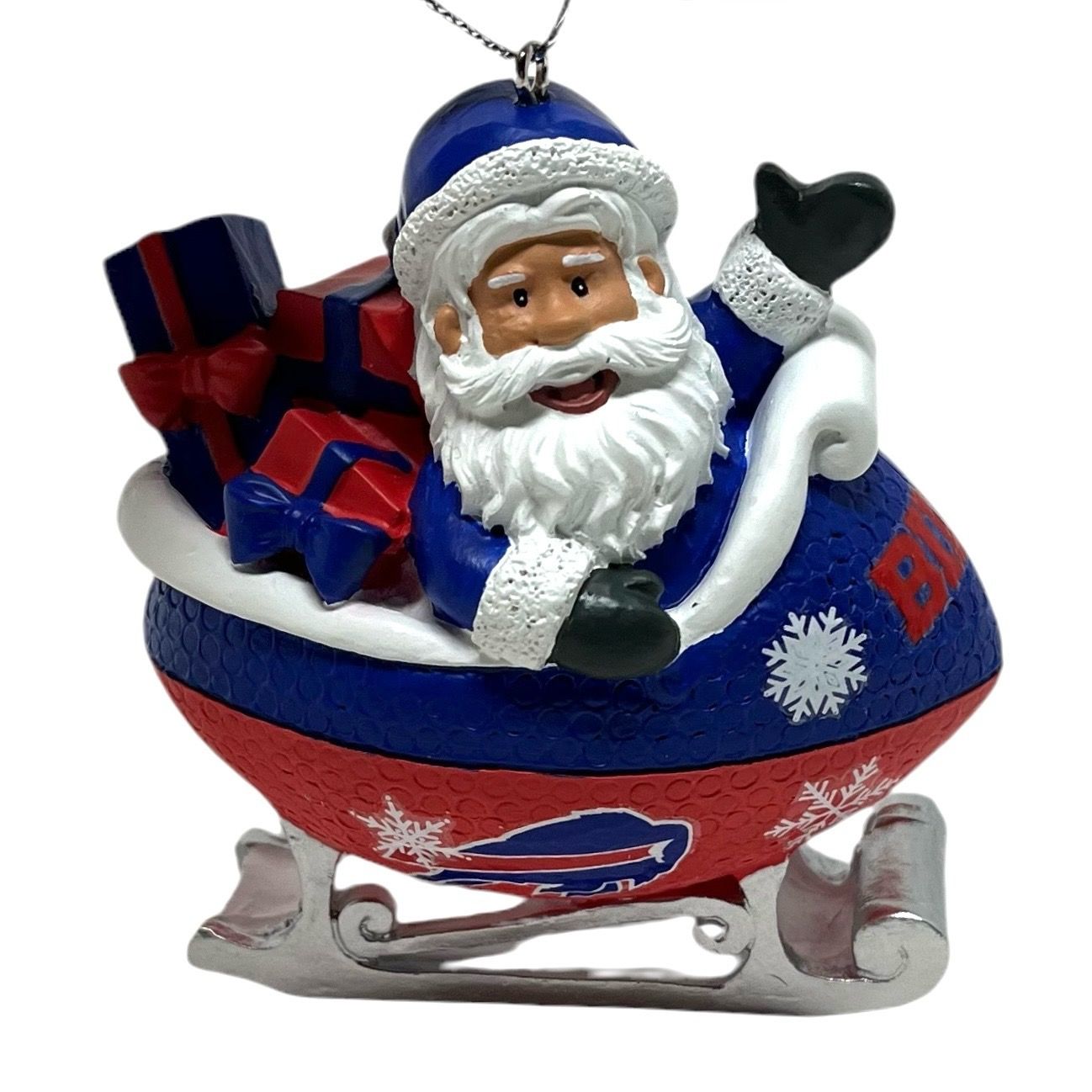 Buffalo Bills Santa Sleigh Ornament