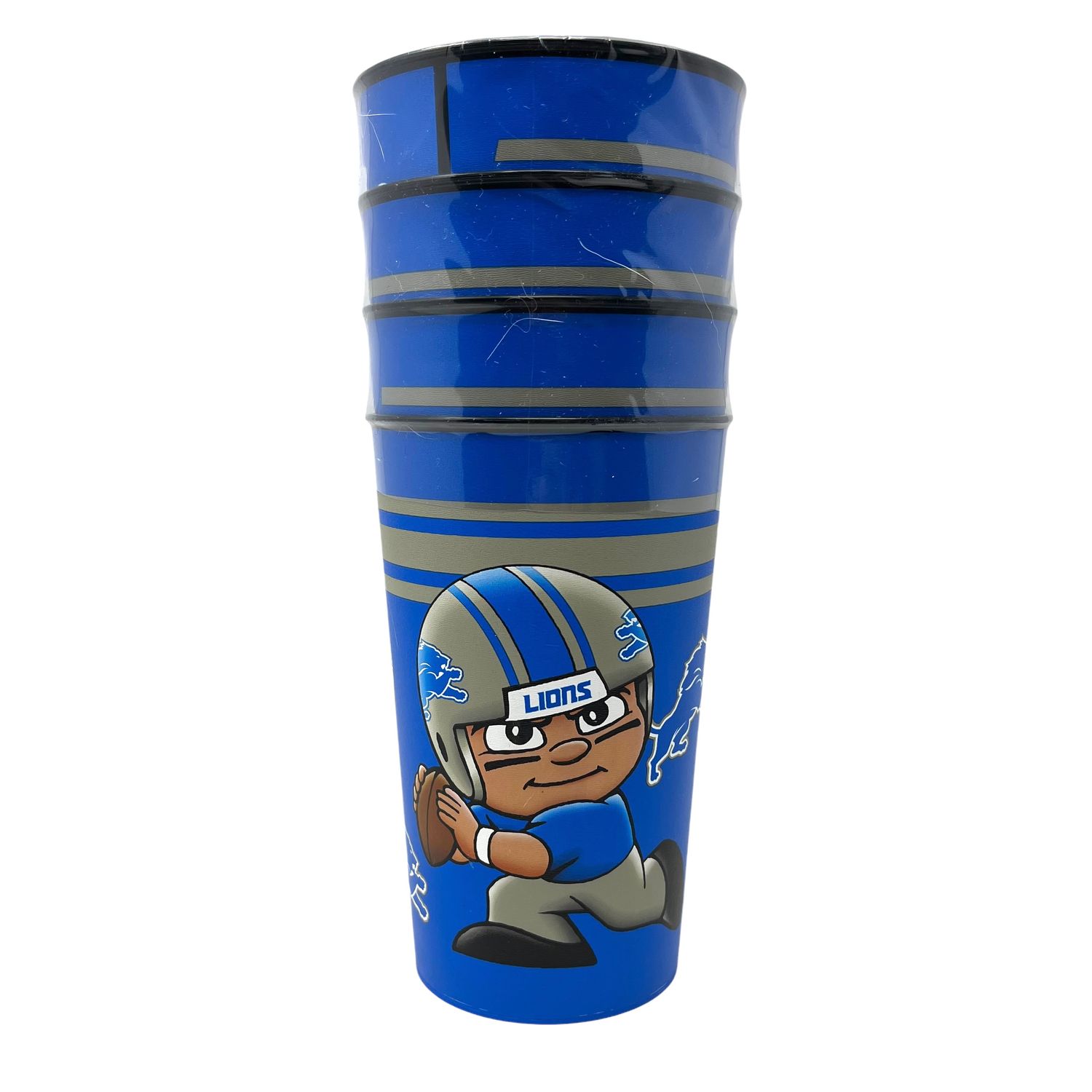 Detroit Lions 22oz Plastic Drinking Party Cup Set