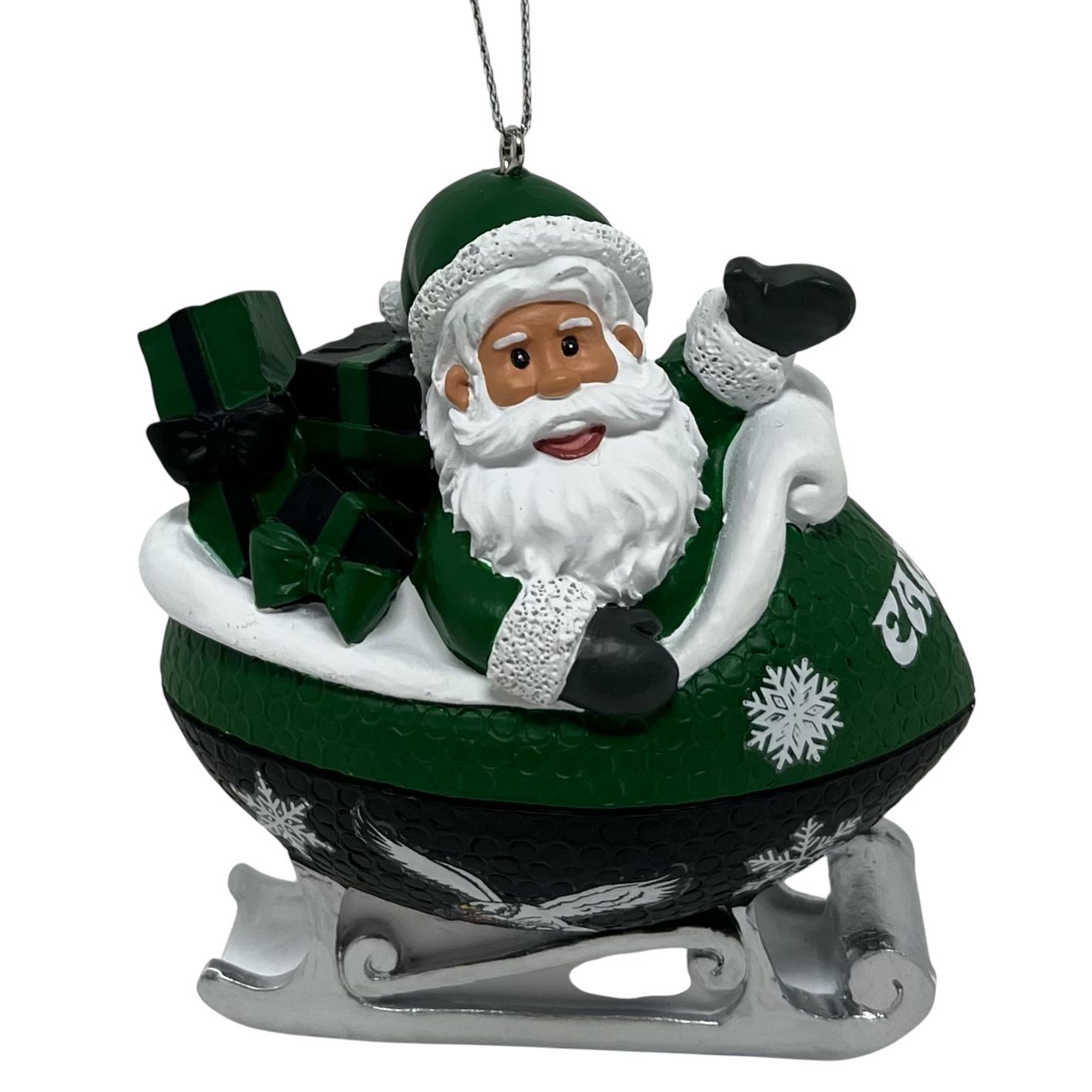 Philadelphia Eagles Historic Santa Sleigh Ornament