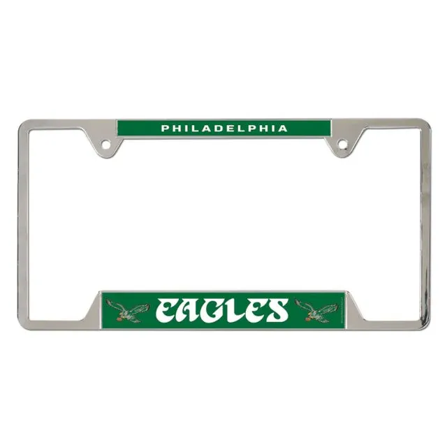 Philadelphia Eagles Historic Chrome Metal License Plate Frame