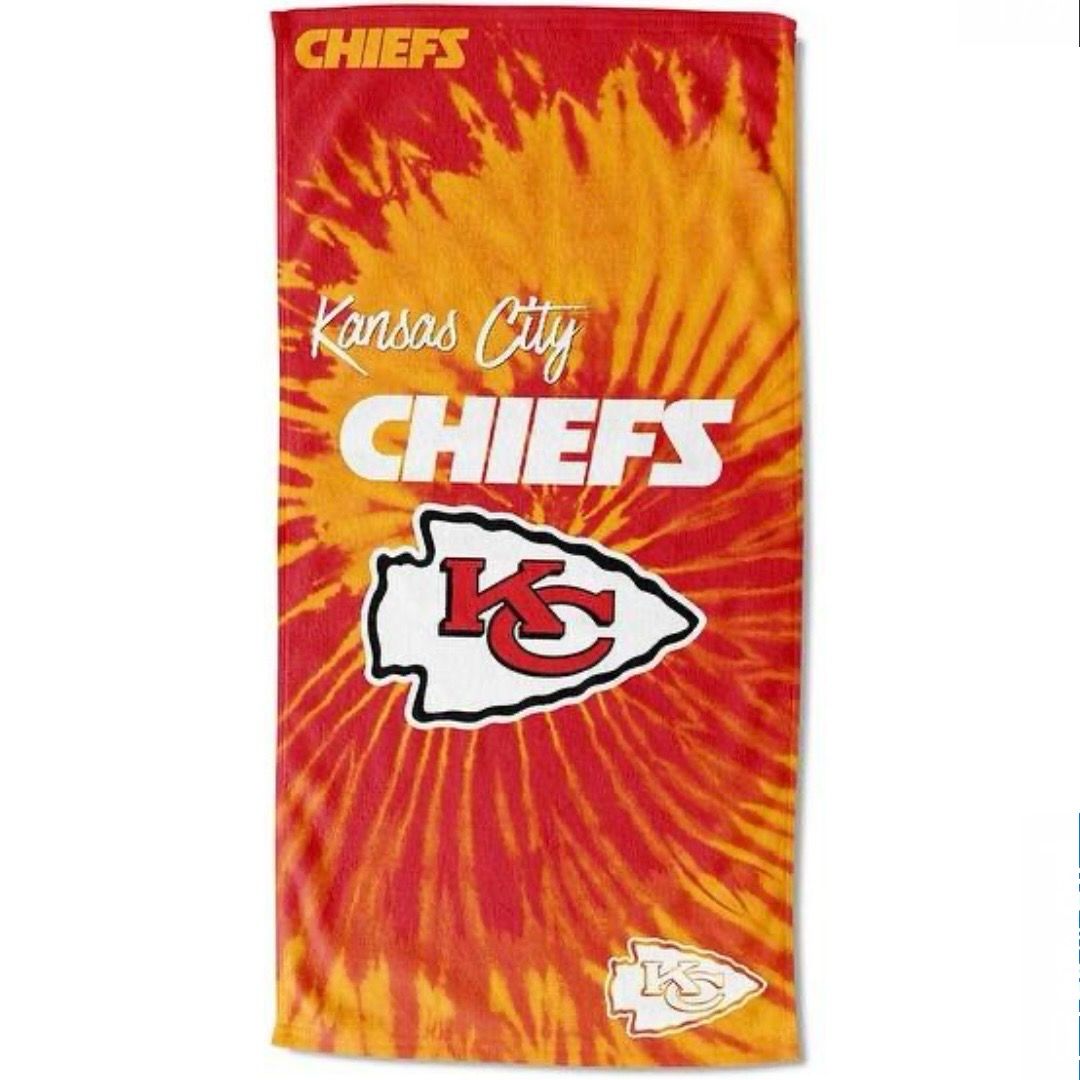 Kansas City Chiefs Psychedelic Beach Towel