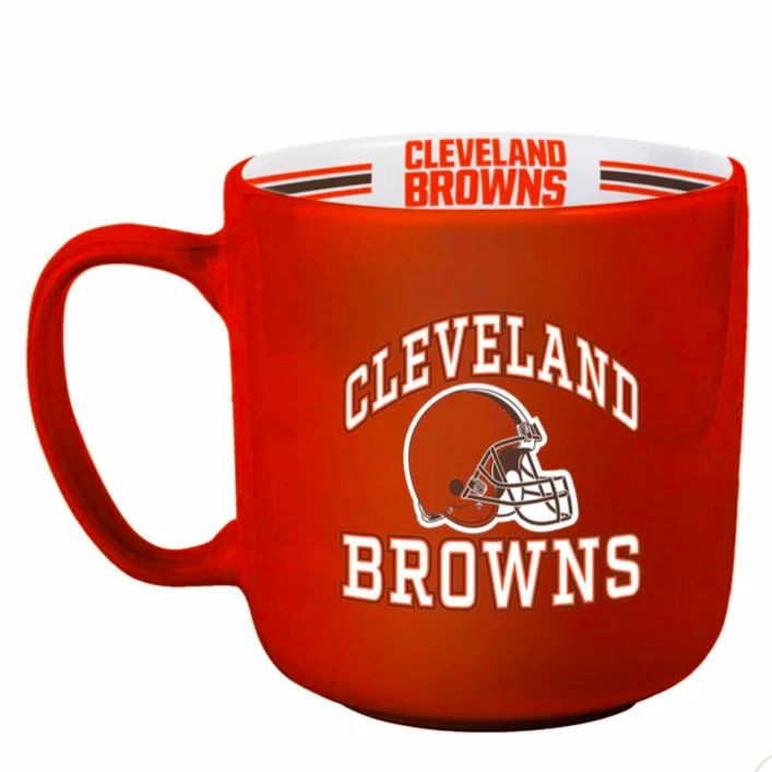 Cleveland Browns 15oz Striped Coffee Mug