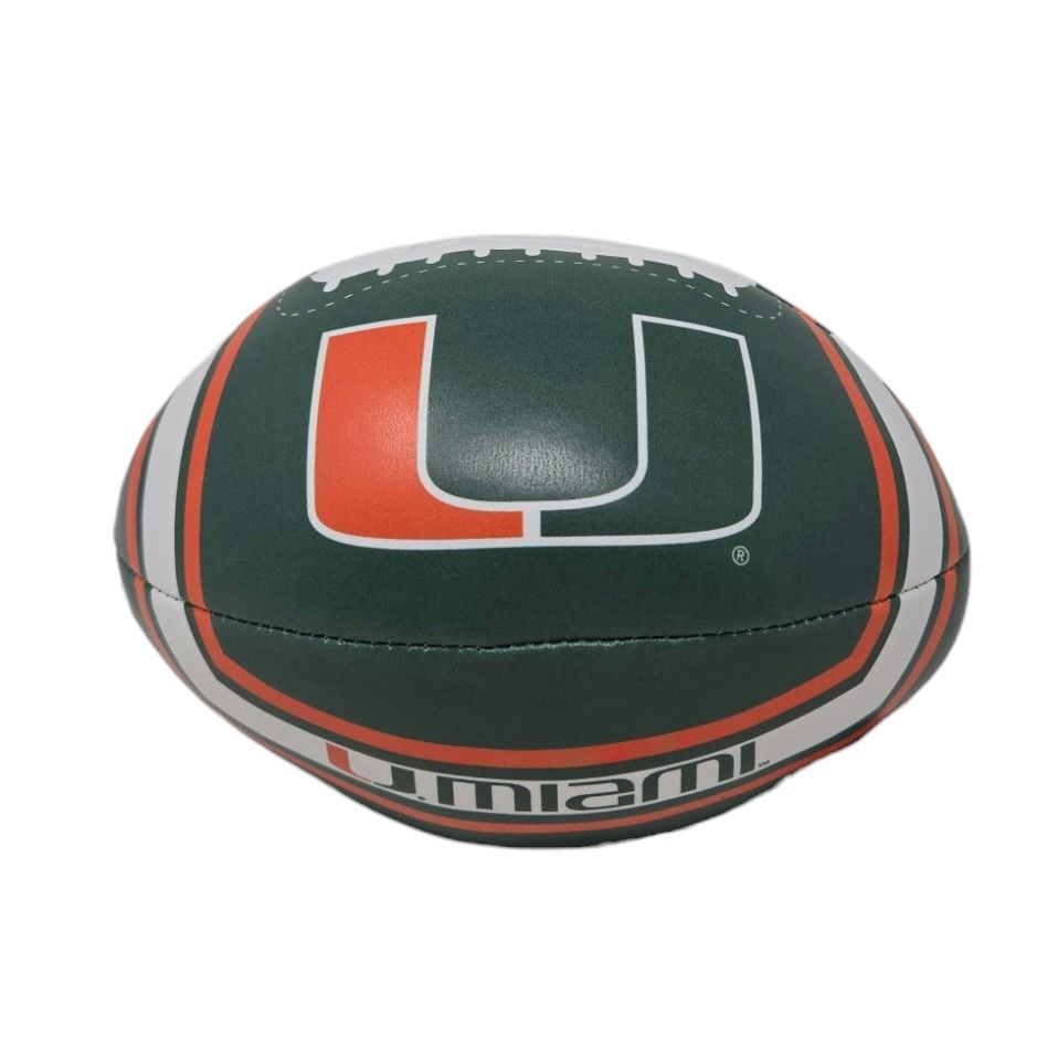 Miami Hurricanes 6" Goal Line Softee Football