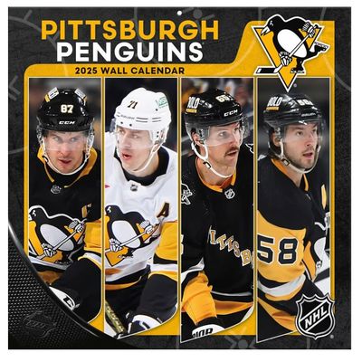 Pittsburgh Penguins 12'' x 12'' 2025 Wall Calendar