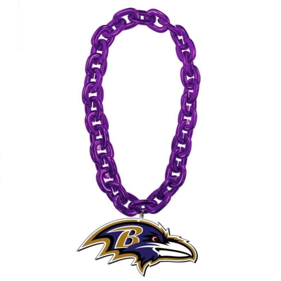 Baltimore Ravens 10” Fan Chain 3D Foam Necklace