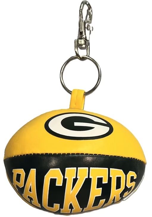 Green Bay Packers Softee Football Keychain