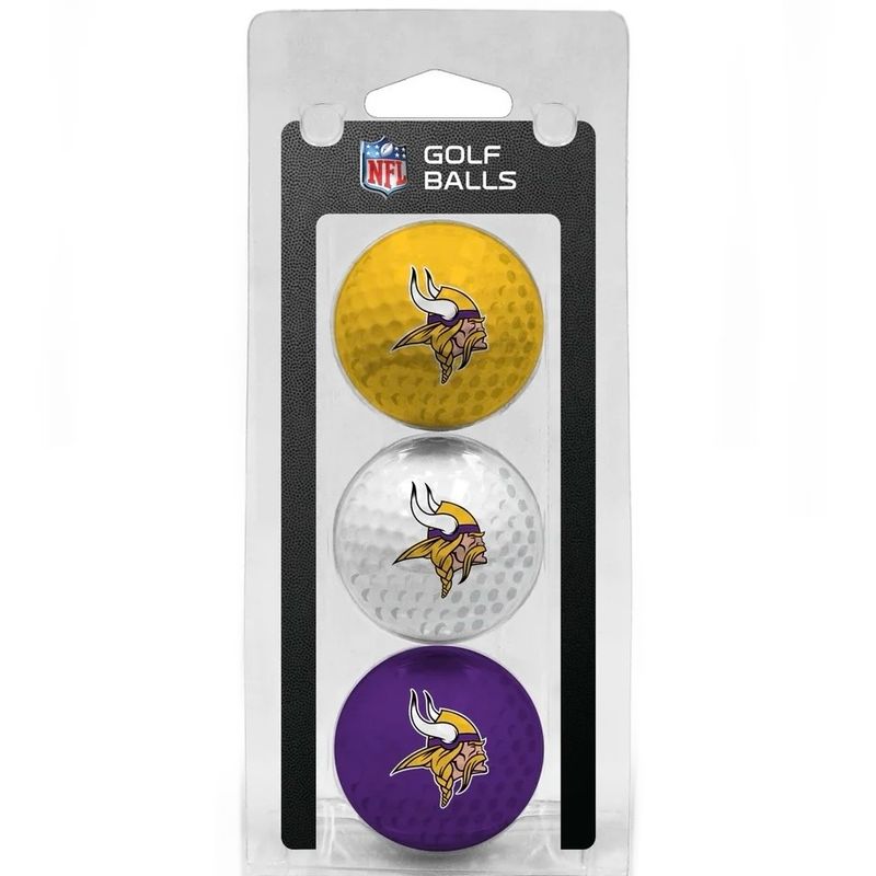 Minnesota Vikings Set of 3 Golf Balls Minnesota Vikings Set of 3 Golf Balls