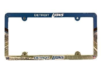 Detroit Lions Team Plastic License Plate Frame Detroit Lions Team Plastic License Plate Frame