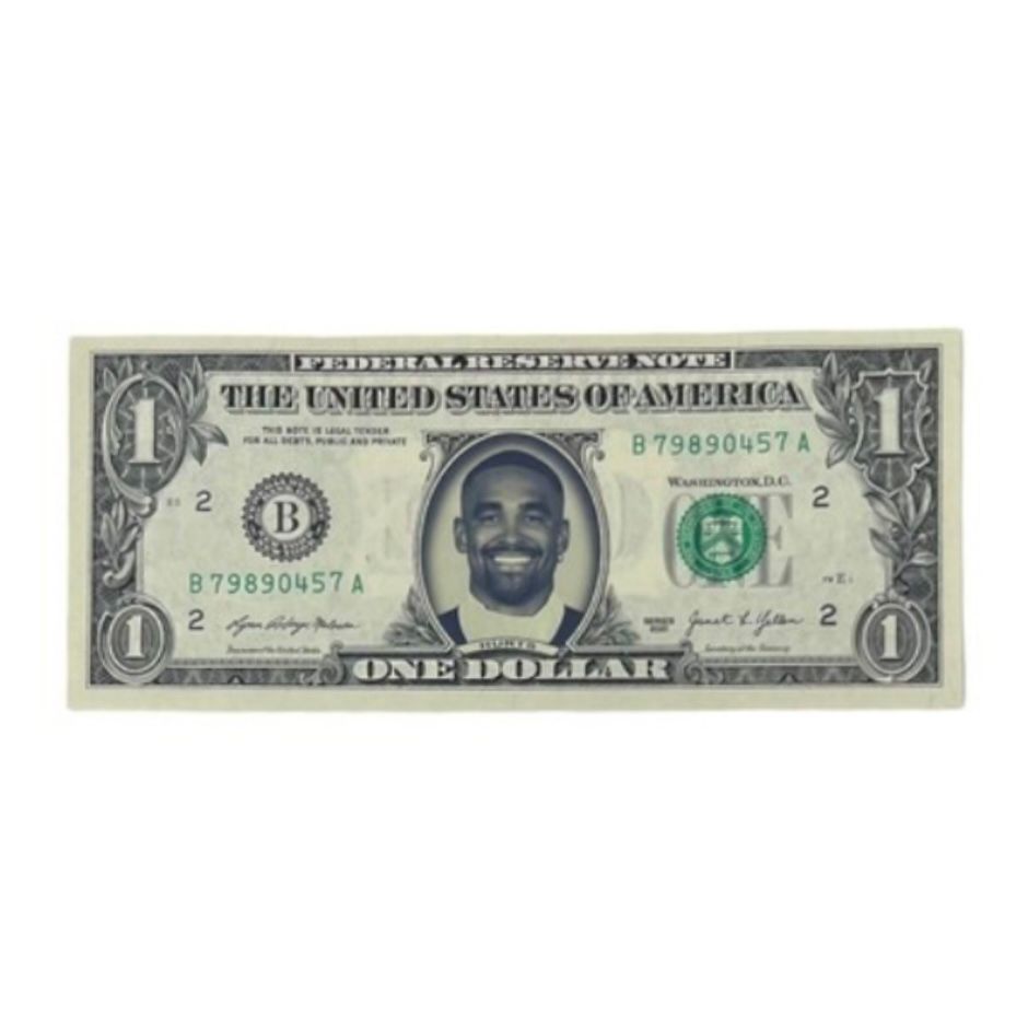 Jalen Hurts Famous Face Dollar Bill