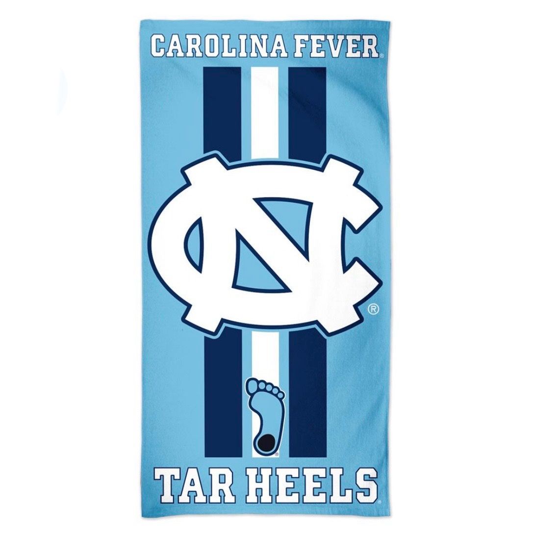 North Carolina Tar Heels Beach Towel