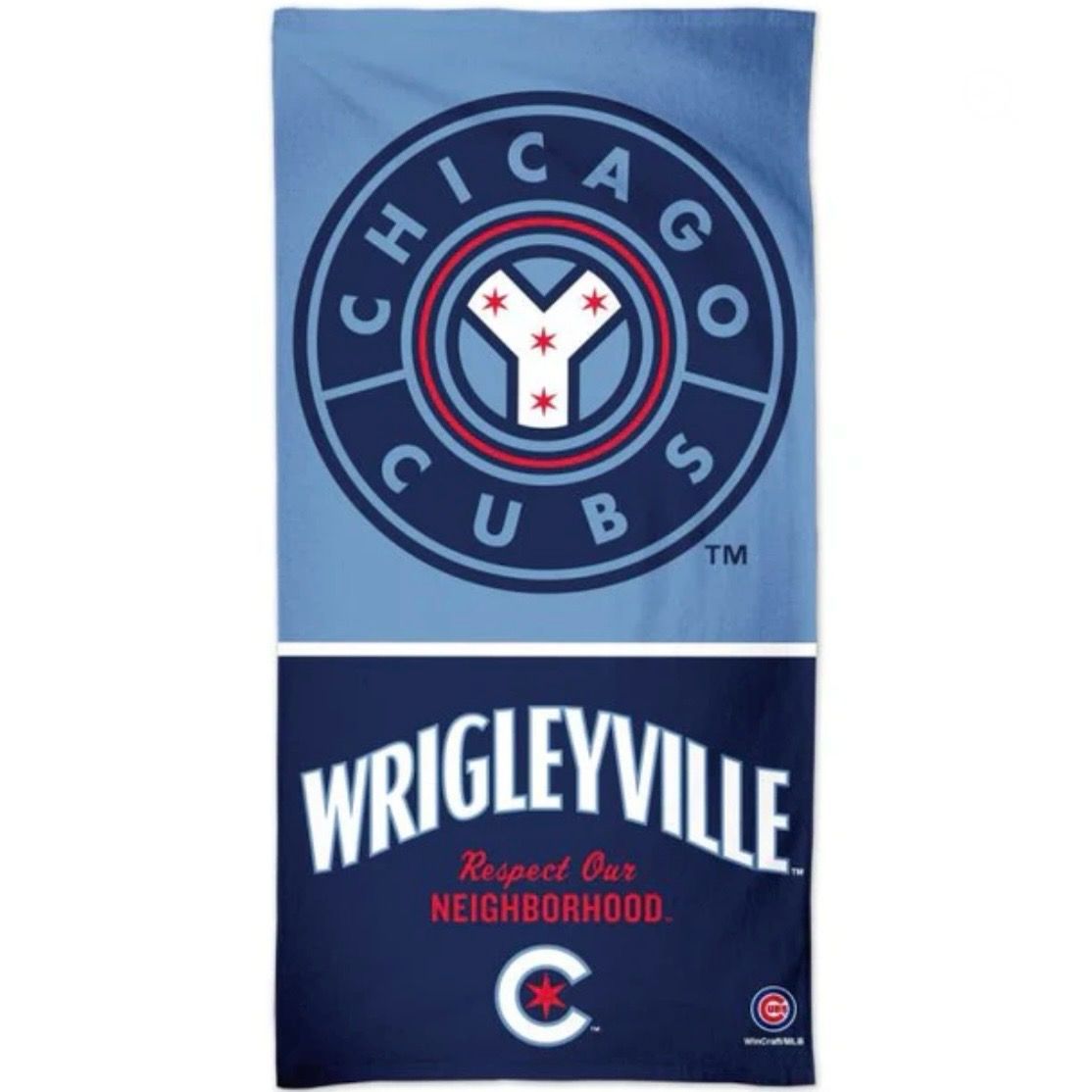 Chicago Cubs Wrigleyville Beach Towel