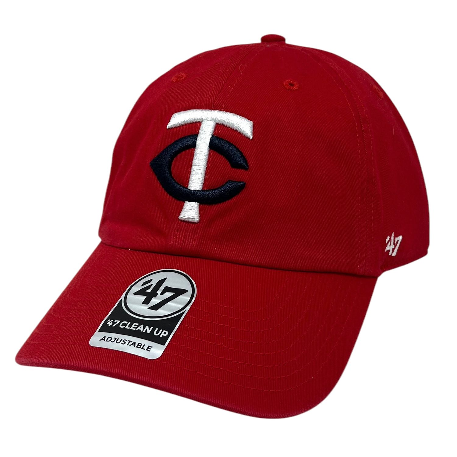 Minnesota Twins Men's Red 47 Brand Clean Up Adjustable Hat