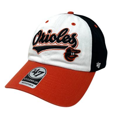 Baltimore Orioles Men’s Black 47 Brand Clean Up  Adjustable Hat