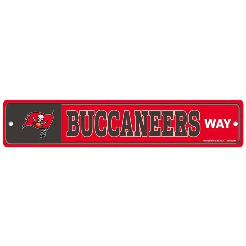 Tampa Bay Buccaneers 3.75" x 19" Team Street Sign