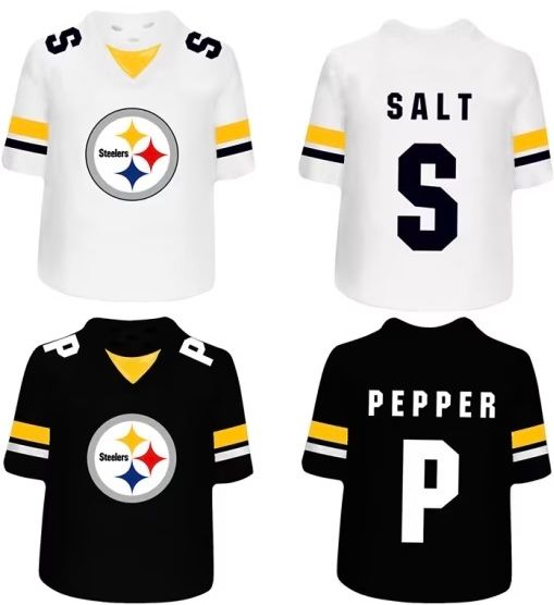 Pittsburgh Steelers Gameday Team Jersey Ceramic Salt & Pepper Shakers