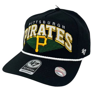 Pittsburgh Pirates Men’s Black Pomona 47 Hitch Adjustable Hat