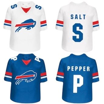 Buffalo Bills Gameday Team Jersey Ceramic Salt & Pepper Shakers
