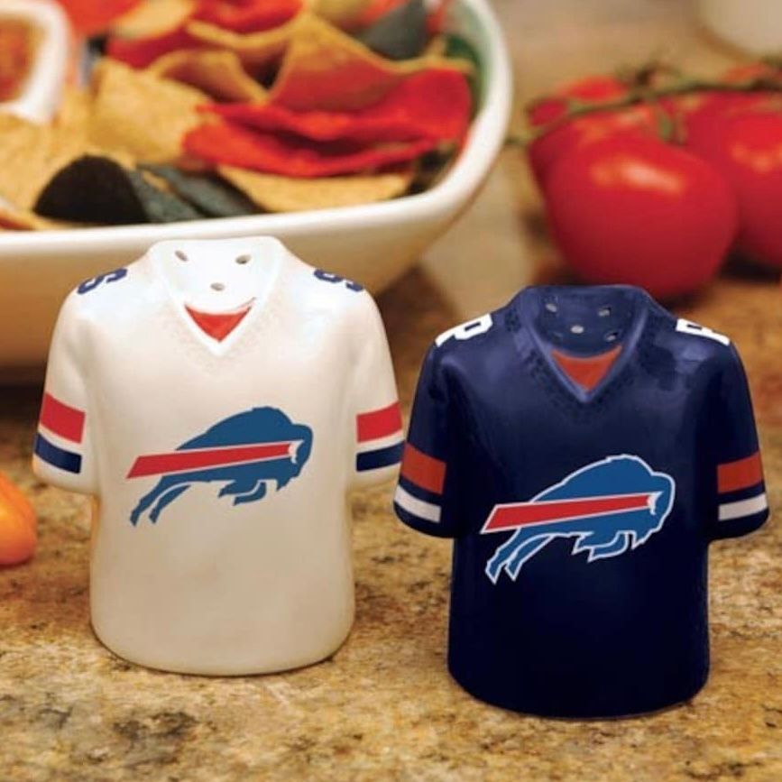 Buffalo Bills Gameday Team Jersey Ceramic Salt & Pepper Shakers