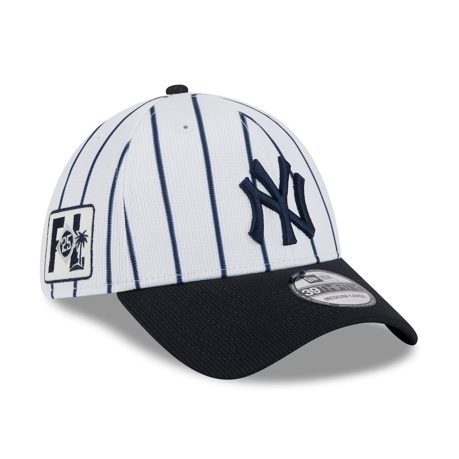 New York Yankees Men’s New Era 2025 Spring Training Patch 39THIRTY Flex Hat